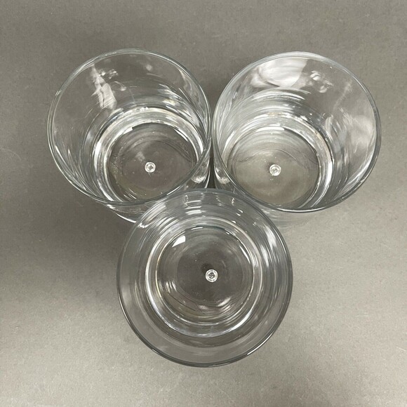 Vintage Double Old Fashion Clear Glass Bubble 3 7/8" High Lot of 3 - Picture 5 of 7